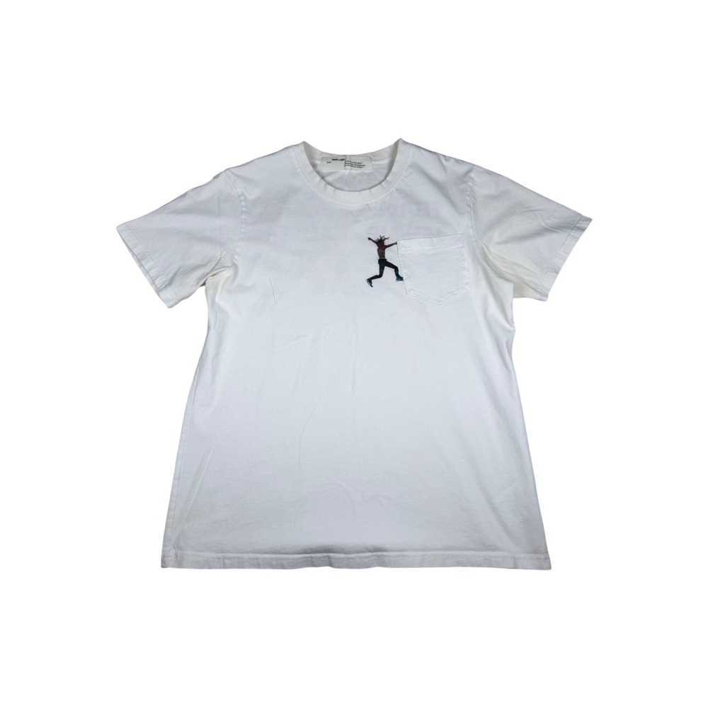 Off-White x Travis Scott Astroworld 2018 Virgil Abloh White Pocket T-Shirt Mens